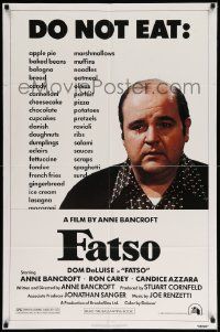6y239 FATSO 1sh '80 Dom DeLuise goes on a diet, hilarious best image, directed by Anne Bancroft!