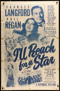 6y334 HIT PARADE 1sh R50 Frances Langford and Phil Regan, I'll Reach for a Star!