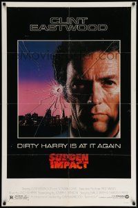 6y808 SUDDEN IMPACT 1sh '83 Clint Eastwood is at it again as Dirty Harry, great image!