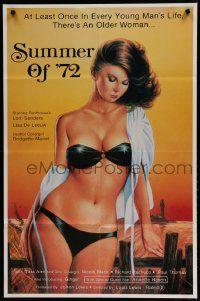6y812 SUMMER OF '72 25x38 1sh '82 artwork of ultra sexy Loni Sanders wearing nearly nothing!