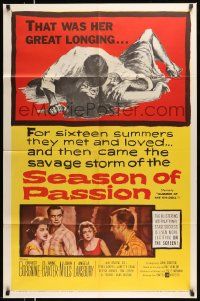 6y814 SUMMER OF THE SEVENTEENTH DOLL 1sh '60 Ernest Borgnine, Anne Baxter, Mills, Angela Lansbury
