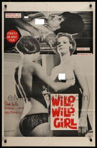 6y971 WILD, WILD GIRL 23x35 1sh '65 sexy images of nearly naked women!