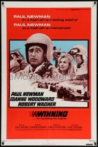 6y973 WINNING 1sh R73 Paul Newman, Joanne Woodward, Indy car racing images!