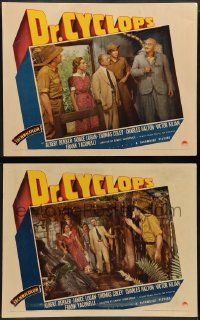 6z923 DOCTOR CYCLOPS 2 LCs '40 Albert Dekker with wacky glasses, Ernest B. Schoedsack sci-fi!