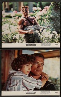 6z136 COMMANDO 8 color 11x14 stills '85 Arnold Schwarzenegger is going to make someone pay!