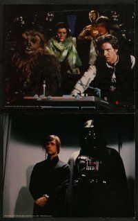 6z401 RETURN OF THE JEDI 8 color 11x14 stills '83 Luke, Leia, Han, Chewbacca, Darth Vader, rare!