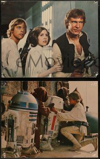 6z826 STAR WARS 4 color 11x14 stills '77 George Lucas classic sci-fi, cool images without slugs!