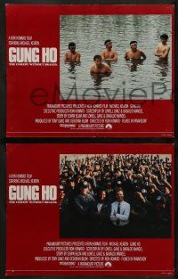 6z253 GUNG HO 8 English LCs '86 great images of Michael Keaton in Japan, Ron Howard directed!