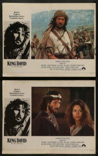 6z297 KING DAVID 8 English LCs '85 great image of Richard Gere as King David, Biblical epic!