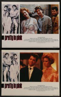 6z370 PRETTY IN PINK 8 English LCs '86 great images of Molly Ringwald, Andrew McCarthy & Jon Cryer!