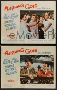 6z042 ANYTHING GOES 8 LCs '56 Donald O'Connor, Bing Crosby, Mitzi Gaynor, Zizi Jeanmaire!