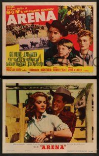6z043 ARENA 8 2D LCs '53 Gig Young, cool cowboy western, MGM's full-length feature!