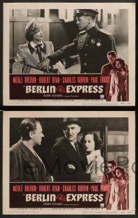 6z058 BERLIN EXPRESS 8 LCs R55 Merle Oberon Paul Lukas & Ryan, directed by Jacques Tourneur!