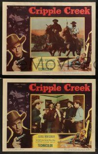 6z142 CRIPPLE CREEK 8 LCs '52 George Montgomery, Karin Booth, western action!