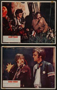 6z853 EASY RIDER 3 LCs '69 Peter Fonda & star/director Dennis Hopper smoking weed and more!