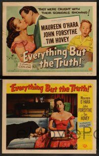 6z193 EVERYTHING BUT THE TRUTH 8 LCs '56 sexy Maureen O'Hara got caught with her scandals showing!