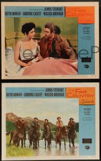 6z778 FAR COUNTRY 4 LCs '55 James Stewart, Ruth Roman, directed by Anthony Mann!