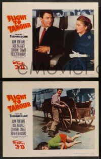 6z217 FLIGHT TO TANGIER 8 3D LCs '53 Joan Fontaine & Jack Palance in new perfected Dynoptic 3-D!