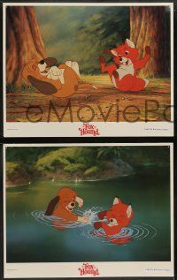 6z224 FOX & THE HOUND 8 LCs R88 two friends who didn't know they were supposed to be enemies!