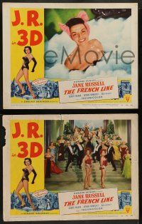 6z708 FRENCH LINE 5 3D LCs '54 Howard Hughes, image of sexy Jane Russell doing THAT dance!