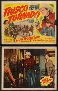 6z228 FRISCO TORNADO 8 LCs '50 cowboy Allan 'Rocky' Lane and his stallion Black Jack!