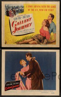 6z232 GALLANT JOURNEY 8 LCs '46 Glenn Ford & sexy Janet Blair, directed by William Wellman