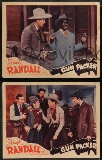 6z783 GUN PACKER 4 LCs '38 great western images of cowboy Jack Randall in action!