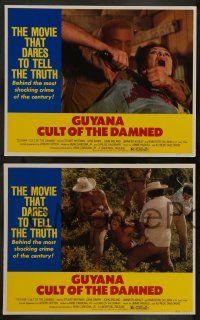 6z785 GUYANA CULT OF THE DAMNED 4 LCs '79 Jim Jones biography, wild images!