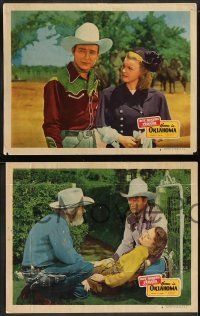 6z714 HOME IN OKLAHOMA 5 LCs '46 Roy Rogers, plus Dale Evans & Gabby Hayes, one with Carol Hughes!