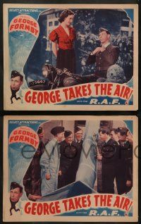 6z861 IT'S IN THE AIR 3 LCs '40 George Formby, wacky border art of aircraft & parachutist!