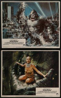 6z678 KING KONG 6 LCs '76 sexy Jessica Lang w/ giant ape & John Berkey art!