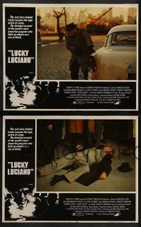 6z683 LUCKY LUCIANO 6 LCs '74 Francesco Rosi directed, gangster action scenes!