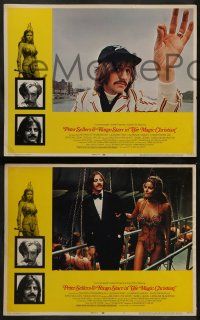 6z321 MAGIC CHRISTIAN 8 LCs '70 wacky images of Peter Sellers, border image of Raquel Welch w/whip!