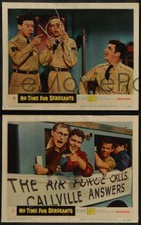 6z347 NO TIME FOR SERGEANTS 8 LCs '58 Andy Griffith & Nick Adams salute Myron McCormick!