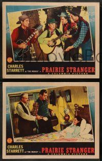 6z881 PRAIRIE STRANGER 3 LCs '41 Charles Starrett as The Medico, Cliff Edwards, cowboy images!
