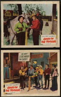 6z731 QUICK ON THE TRIGGER 5 LCs '48 Smiley Burnette, Charles Starrett as The Durango Kid!