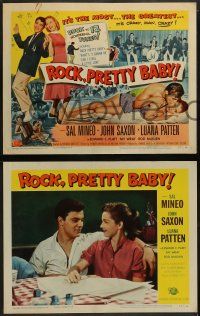 6z406 ROCK PRETTY BABY 8 LCs '57 Sal Mineo, it's the rock 'n roll sensation of our generation!