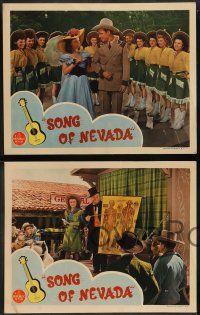 6z822 SONG OF NEVADA 4 LCs '44 great western images of Roy Rogers, Dale Evans!