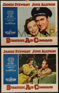 6z442 STRATEGIC AIR COMMAND 8 LCs '55 romantic images of pilot James Stewart & June Allyson!