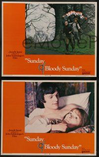 6z450 SUNDAY BLOODY SUNDAY 8 LCs '71 directed by John Schlesinger, Glenda Jackson, Peter Finch!