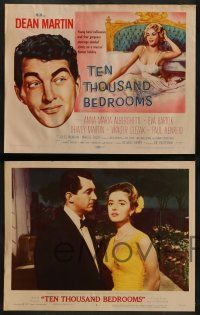 6z471 TEN THOUSAND BEDROOMS 8 LCs '57 w/ tc art of Dean Martin & sexy Anna Maria Alberghetti in bed