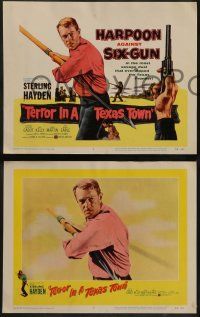 6z477 TERROR IN A TEXAS TOWN 8 LCs '58 Sterling Hayden, directed by Joseph H. Lewis!