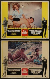 6z492 THUNDERBALL/FROM RUSSIA WITH LOVE 8 LCs '68 2 of Sean Connery's best James Bond roles!