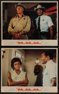 6z494 TICK TICK TICK 8 LCs '70 black sheriff Jim Brown in a Southern town, George Kennedy!
