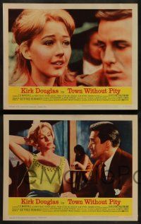 6z503 TOWN WITHOUT PITY 8 LCs '61 intense Kirk Douglas, plus sexy Christine Kaufmann!