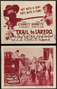 6z831 TRAIL TO LAREDO 4 LCs '48 Charles Starrett as The Durango Kid with Smiley Burnette!
