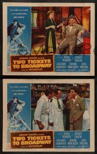 6z516 TWO TICKETS TO BROADWAY 8 LCs '51 Janet Leigh, Tony Martin, Howard Hughes produced musical!