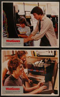 6z547 WARGAMES 8 LCs '83 teen Matthew Broderick plays video games to start World War III!