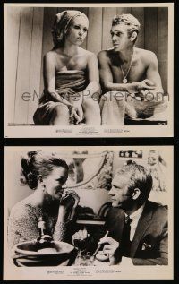7a992 THOMAS CROWN AFFAIR 2 8x10 stills '68 great images of Steve McQueen and sexy Faye Dunaway!