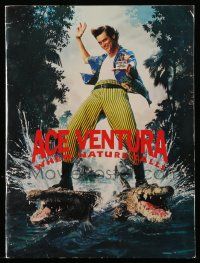 7a451 ACE VENTURA WHEN NATURE CALLS presskit '95 wacky Jim Carrey on crocodiles by John Alvin!